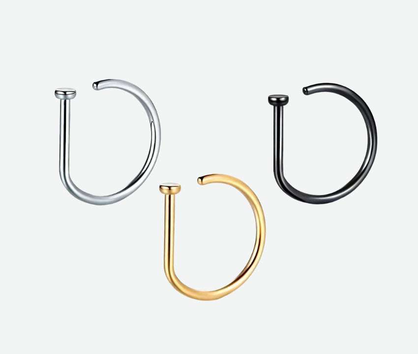 Men's And Women's Fashion Stainless Steel Nose Ring Orazek UK Ltd