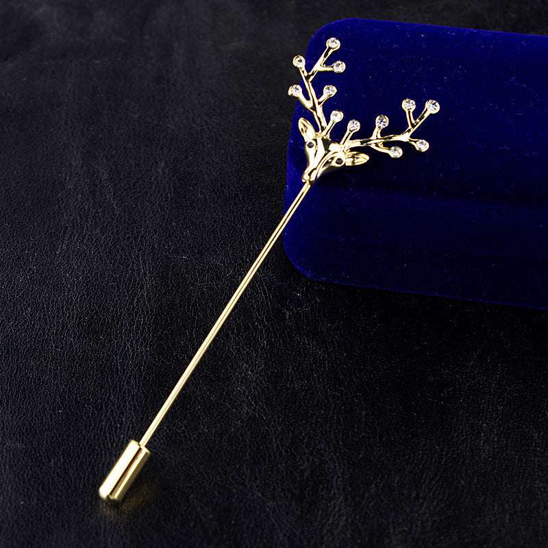 Men's Elk Small Brooch Korea Brooch Pin Orazek UK Ltd