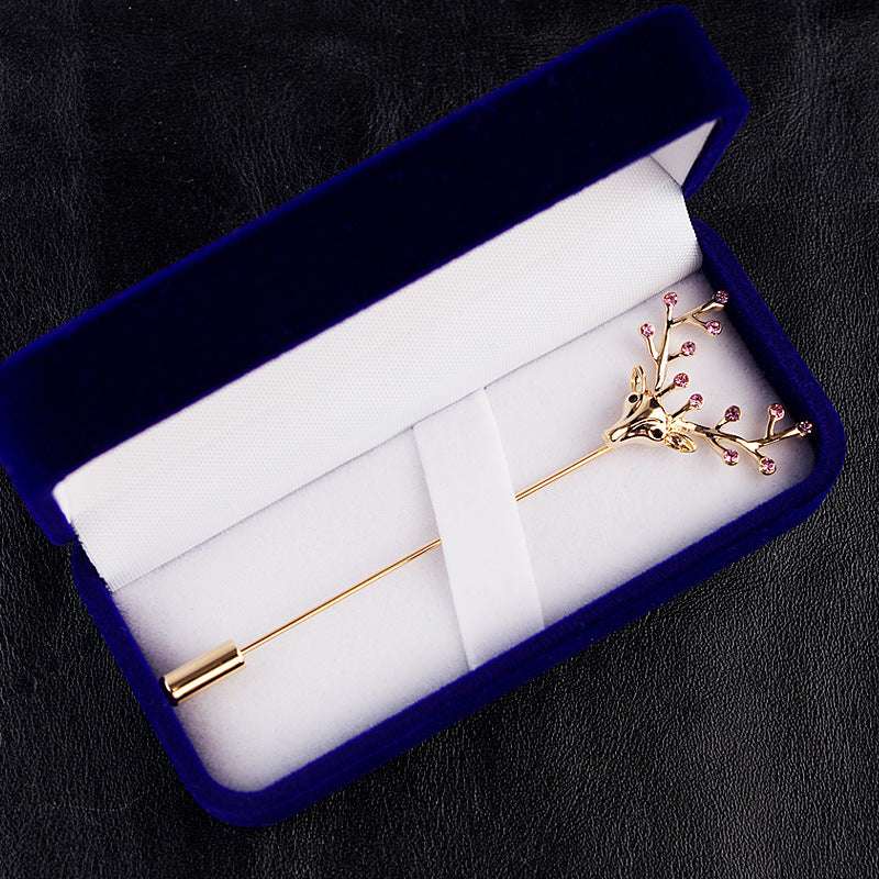 Men's Elk Small Brooch Korea Brooch Pin Orazek UK Ltd