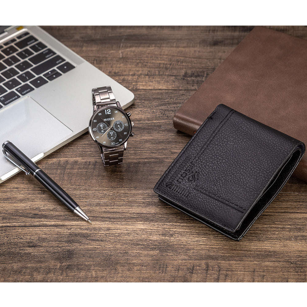 Men's Gift Set Beautifully Wrapped Watch  Wallet Pen Set Orazek UK Ltd
