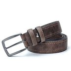 Men Vintage Belts For Jeans Luxury Split Leather Belt Men Famous Belt For Man Designer Belts With Vintage Style | Orazek UK Ltd