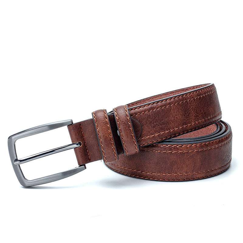 Men Vintage Belts For Jeans Luxury Split Leather Belt Men Famous Belt For Man Designer Belts With Vintage Style | Orazek UK Ltd