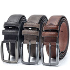Men Vintage Belts For Jeans Luxury Split Leather Belt Men Famous Belt For Man Designer Belts With Vintage Style | Orazek UK Ltd