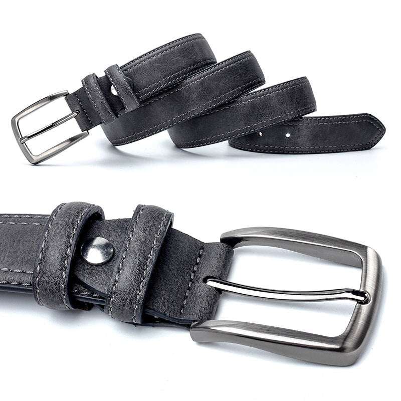 Men Vintage Belts For Jeans Luxury Split Leather Belt Men Famous Belt For Man Designer Belts With Vintage Style | Orazek UK Ltd