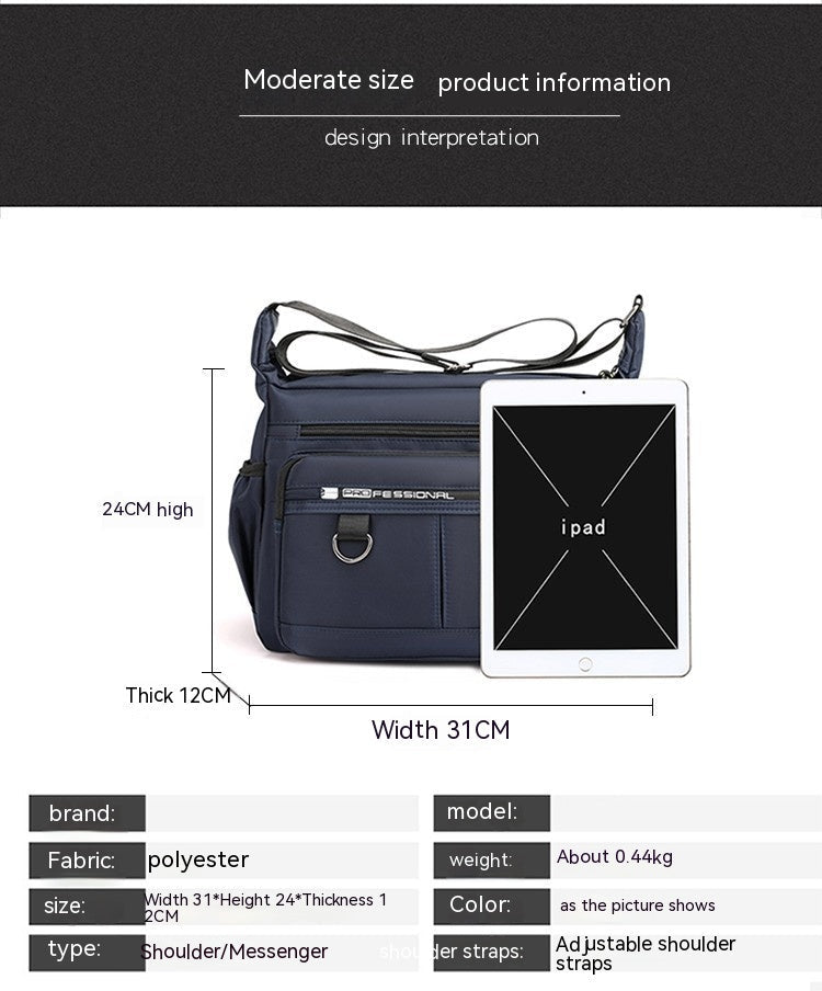 Men's Bags Crossbody Multi-pocket Large Capacity Shoulder Bag | Orazek UK Ltd