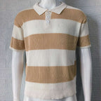 Mens Clothing Summer Fashion Lapel Sweater Short Sleeve Men Clothing Men Wears | Orazek UK Ltd