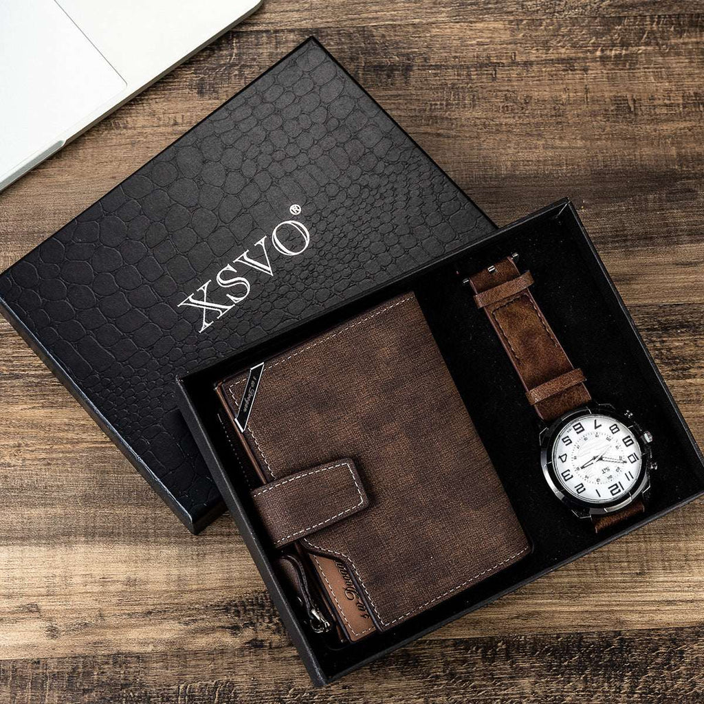Men's Gift Set Wallet Set Cool Creative Combination Set | Orazek UK Ltd