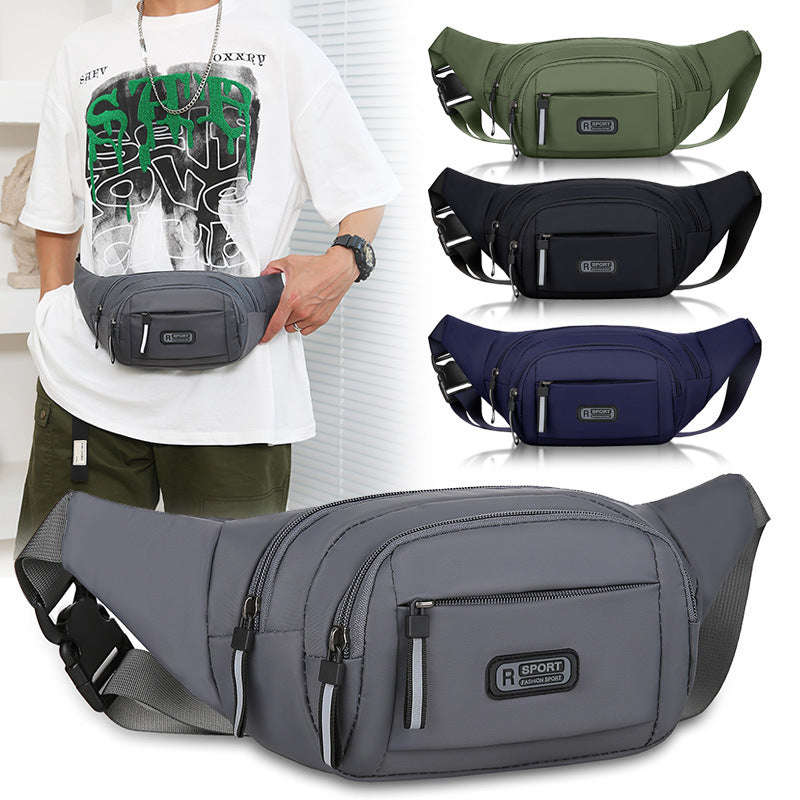 Men's Multifunctional Waist Bag Wear-resistant Waterproof Crossbody Bags | Orazek UK Ltd