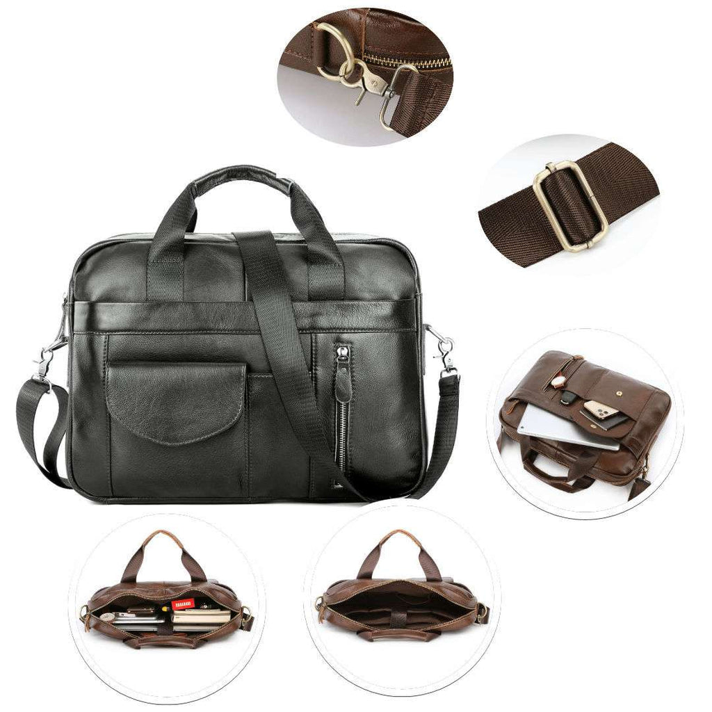 Men's Portable One-shoulder Cross-body Briefcase | Orazek UK Ltd