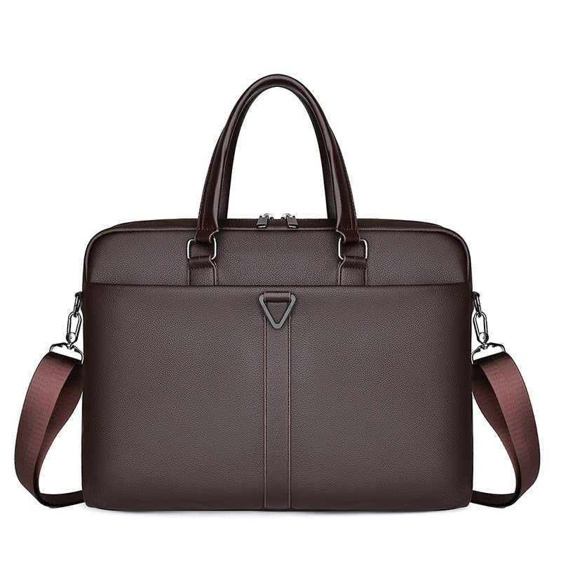 Men's PU Portable Oblique Span Business Briefcase Large Capacity Travel | Orazek UK Ltd