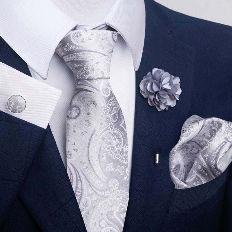 Men's Tie Suit Pocket Square Combo | Orazek UK Ltd