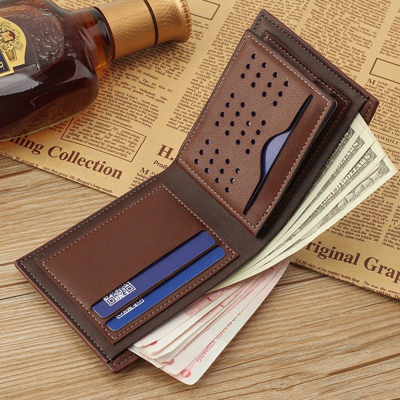 Men's Wallet Short Wallet Glossy Wallet | Orazek UK Ltd