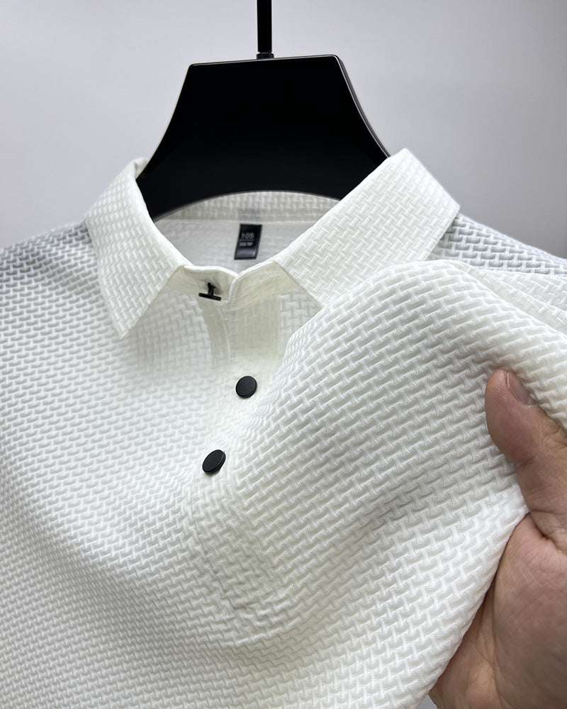 Mesh Ice Silk Short Sleeve T-shirt Mens Clothing | Orazek UK Ltd