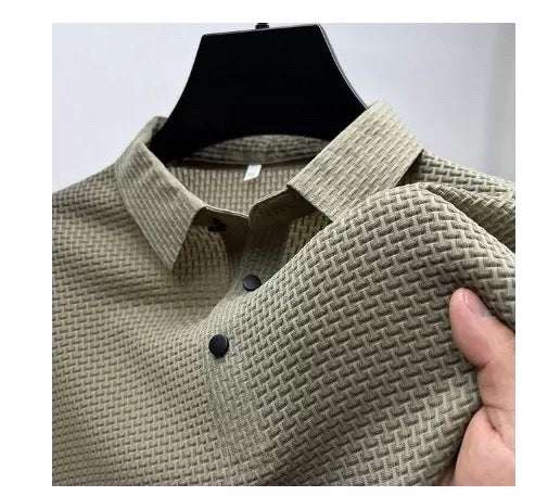 Mesh Ice Silk Short Sleeve T-shirt Mens Clothing | Orazek UK Ltd