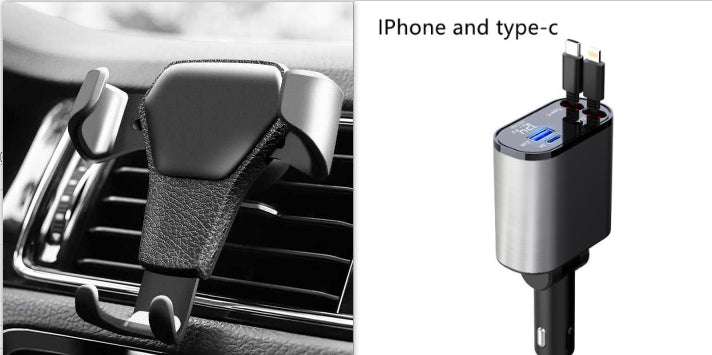 Metal Car Charger 100W Super Fast Charging Car Cigarette Lighter USB And TYPE-C Adapter | Orazek UK Ltd