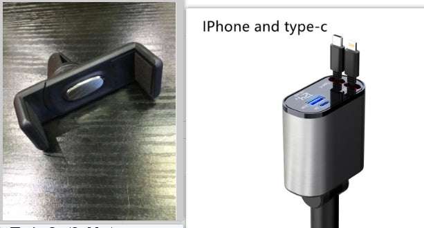 Metal Car Charger 100W Super Fast Charging Car Cigarette Lighter USB And TYPE-C Adapter | Orazek UK Ltd