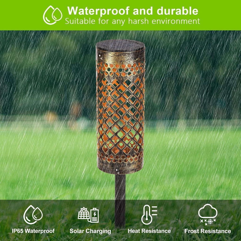 Metal Solar-powered Lawn Lamps Courtyard Decorative Waterproof | Orazek UK Ltd