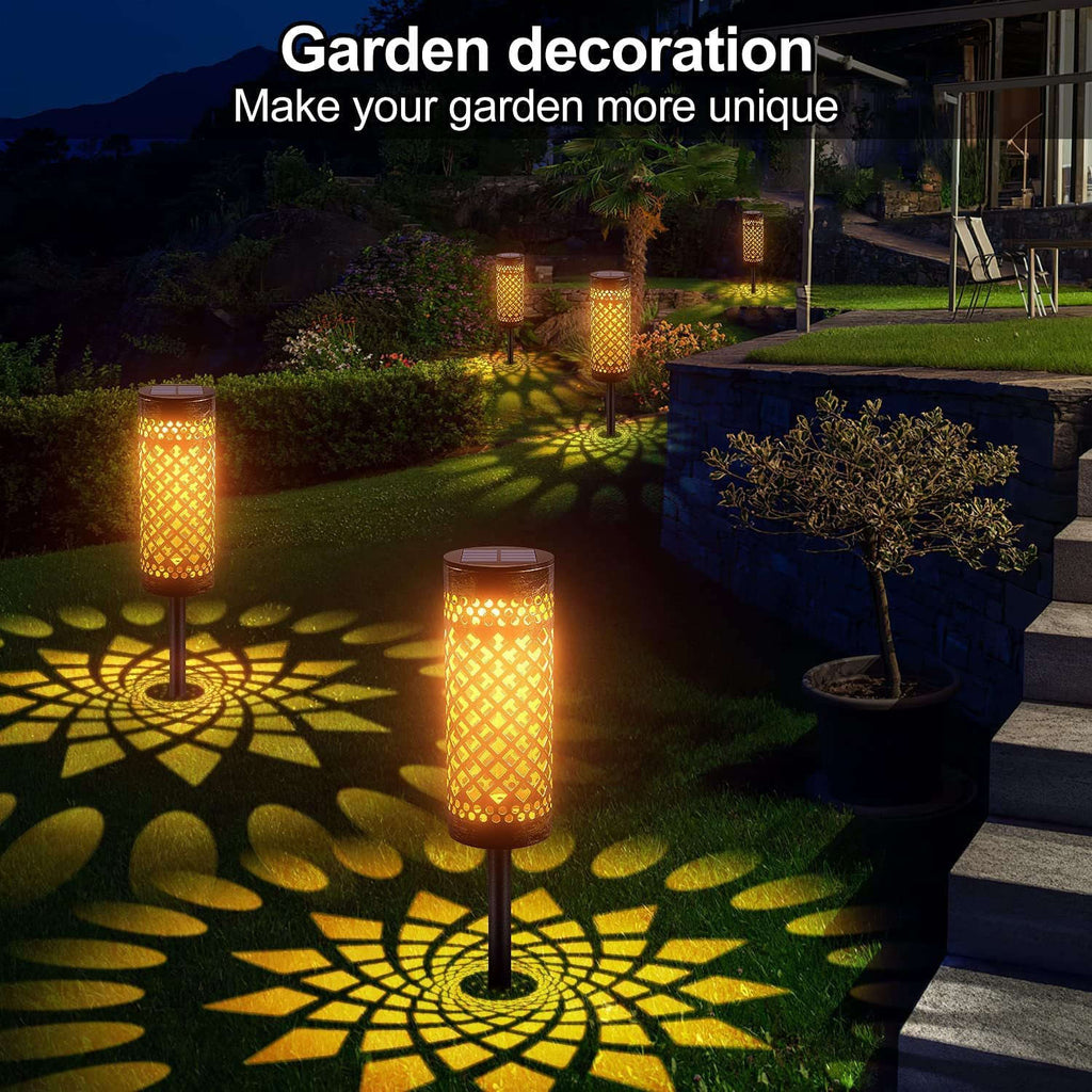 Metal Solar-powered Lawn Lamps Courtyard Decorative Waterproof | Orazek UK Ltd