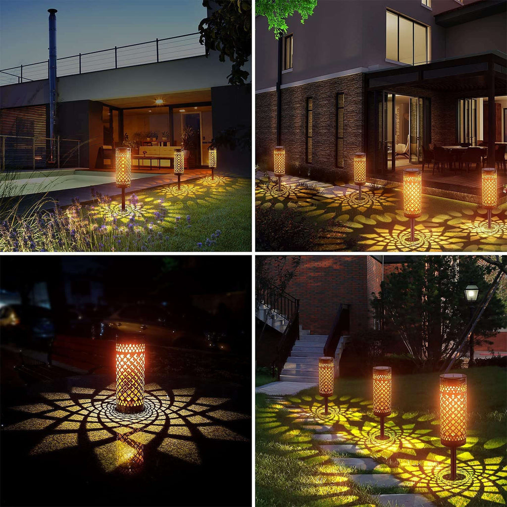 Metal Solar-powered Lawn Lamps Courtyard Decorative Waterproof | Orazek UK Ltd