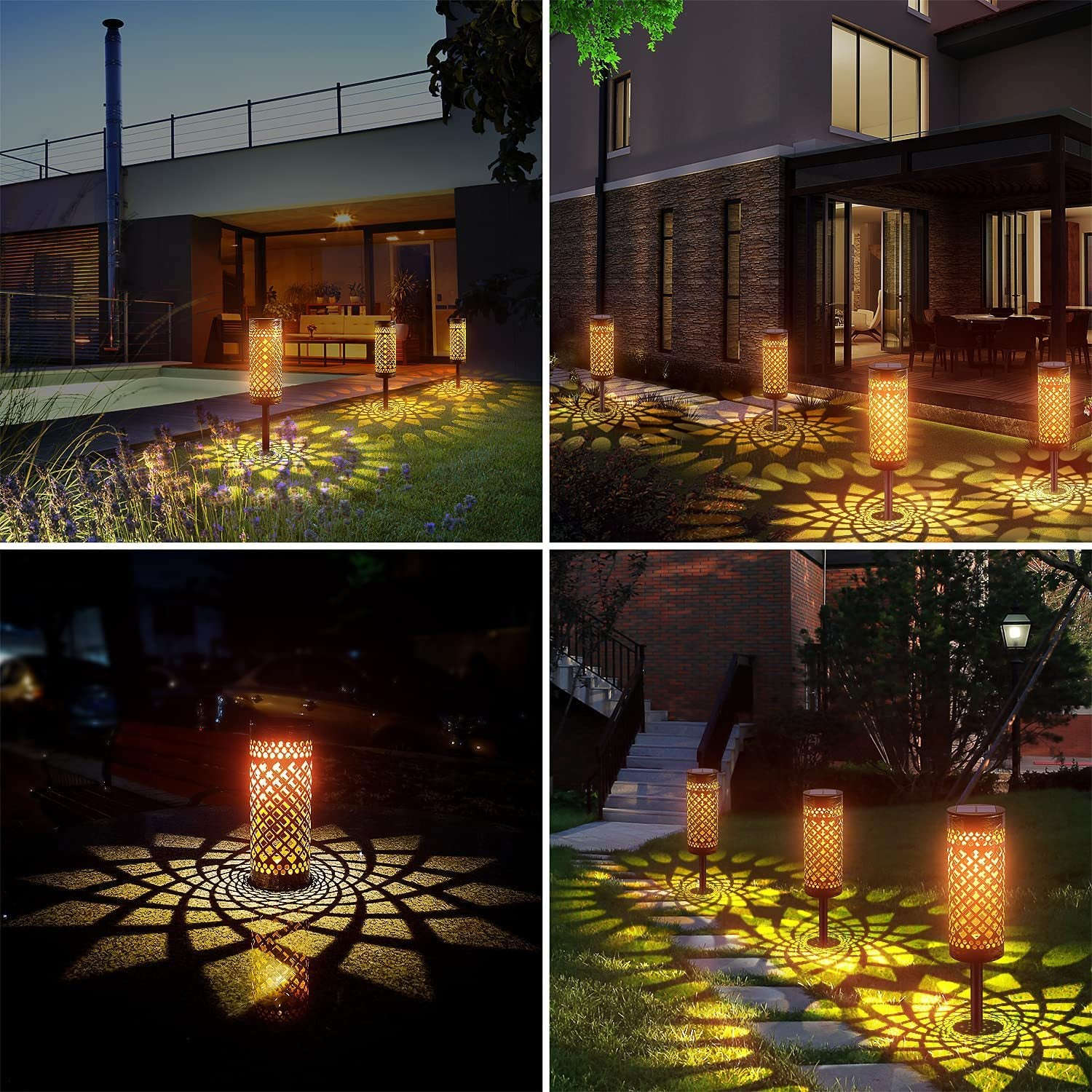 Metal Solar-powered Lawn Lamps Courtyard Decorative Waterproof Orazek UK Ltd