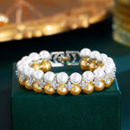 Micro Inlaid Zircon Banquet Evening Dress Shell Pearls Hand Jewelry | Orazek UK Ltd