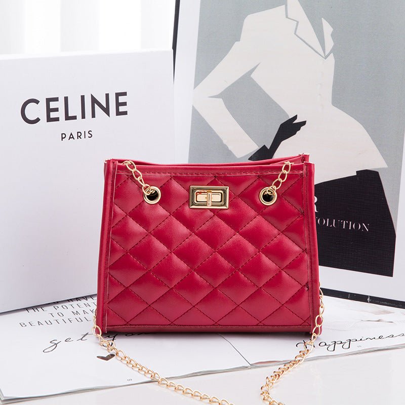 Mini Chain Shoulder Bags Rhombus Sewing Small Square Bags For Women | Orazek UK Ltd