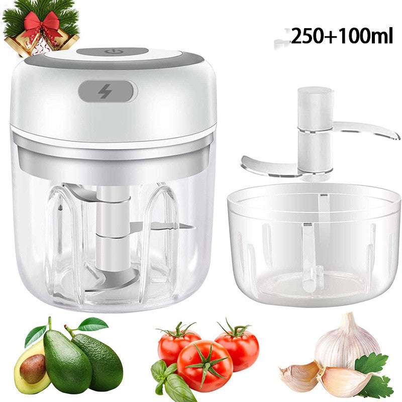 Mini Electric Garlic Chopper USB Charging Ginger Masher Machine Sturdy Durable Chili Vegetable Crusher Kitchen Tool | Orazek UK Ltd