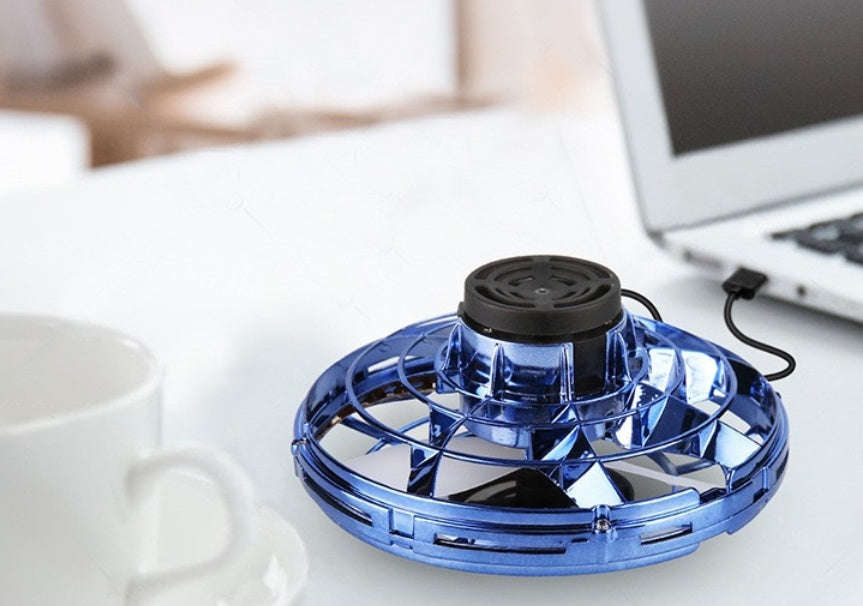 Mini Fingertip Gyro Interactive Decompression Toy Drone LED UFO Type Flying Helicopter Spinner Toy Kids | Orazek UK Ltd