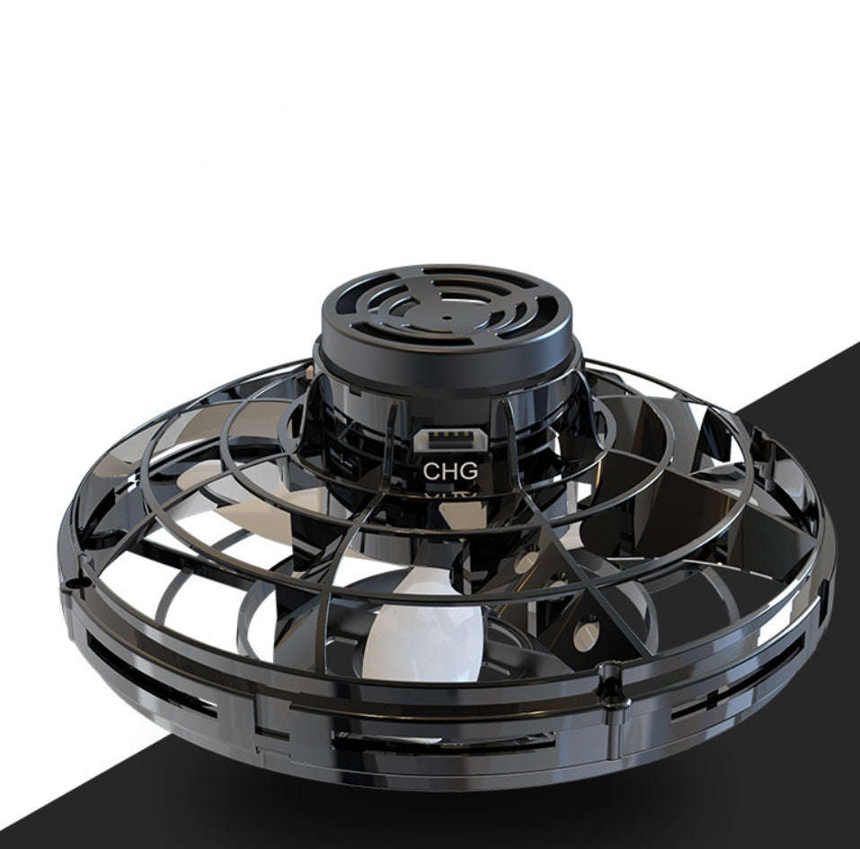 Mini Fingertip Gyro Interactive Decompression Toy Drone LED UFO Type Flying Helicopter Spinner Toy Kids | Orazek UK Ltd