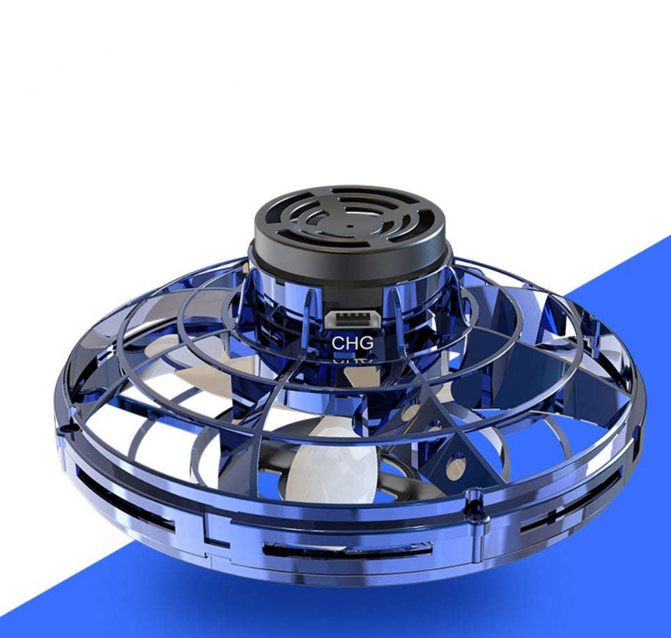 Mini Fingertip Gyro Interactive Decompression Toy Drone LED UFO Type Flying Helicopter Spinner Toy Kids | Orazek UK Ltd