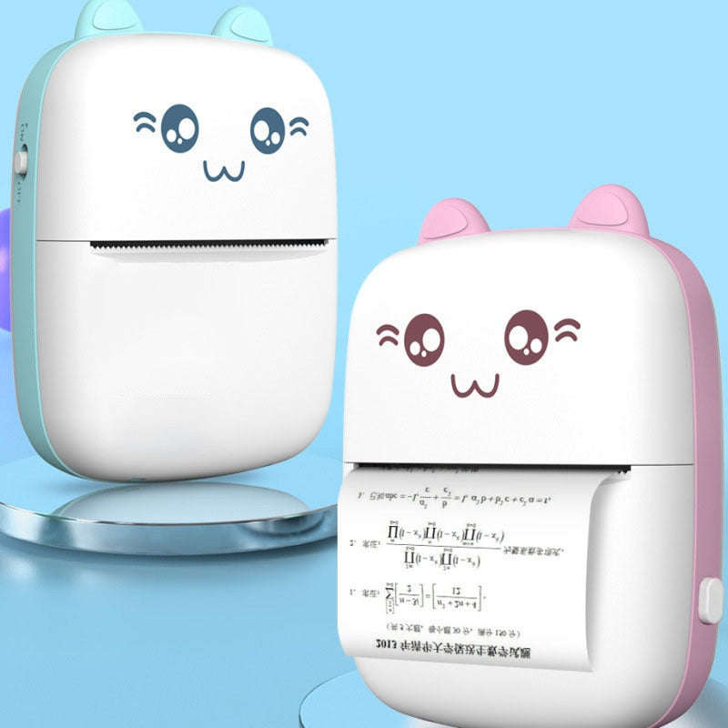 Mini Printer Portable Mini Bluetooth WiFi New Wrong Printer Mobile Phone Photo Title Note Hot Print Pocket Student Error Label Printer | Orazek UK Ltd