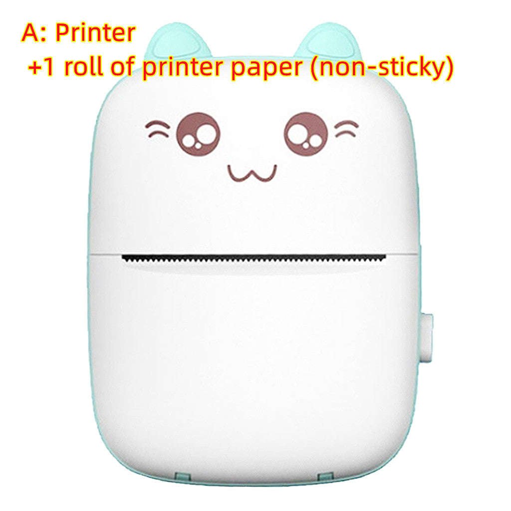 Mini Printer Portable Mini Bluetooth WiFi New Wrong Printer Mobile Phone Photo Title Note Hot Print Pocket Student Error Label Printer | Orazek UK Ltd