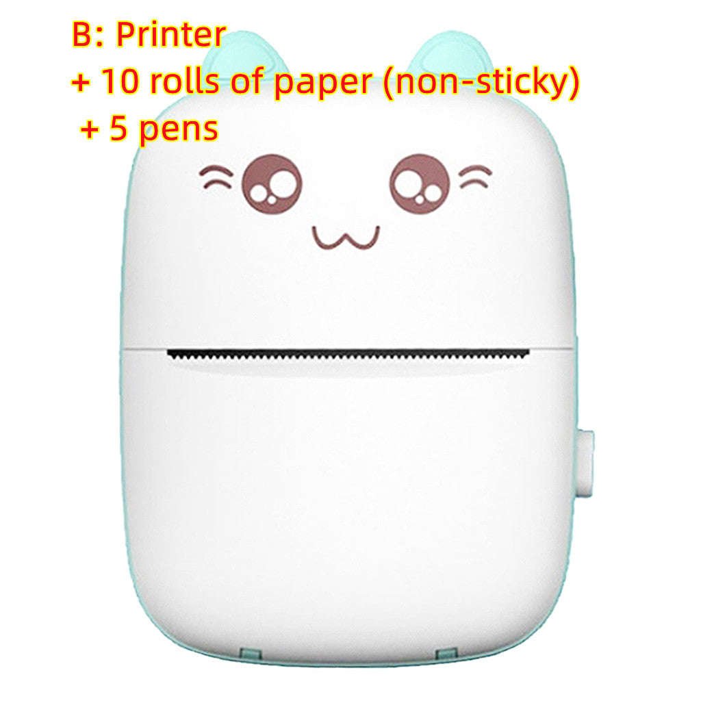 Mini Printer Portable Mini Bluetooth WiFi New Wrong Printer Mobile Phone Photo Title Note Hot Print Pocket Student Error Label Printer | Orazek UK Ltd