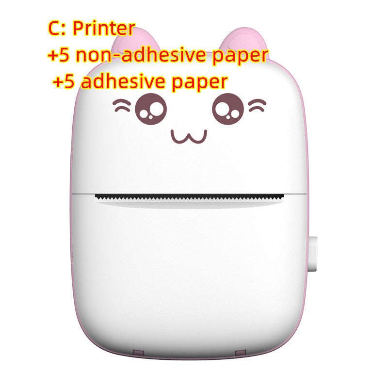 Mini Printer Portable Mini Bluetooth WiFi New Wrong Printer Mobile Phone Photo Title Note Hot Print Pocket Student Error Label Printer | Orazek UK Ltd