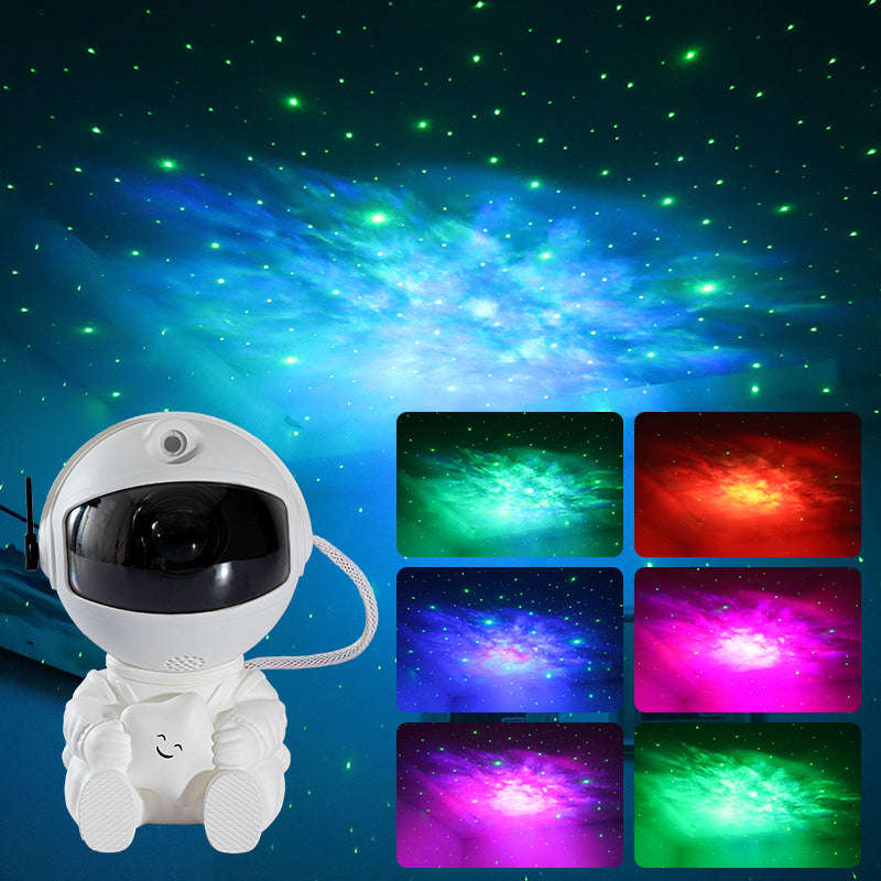 Mini Version Of Astronaut Star Projection Lamp Creative Gift Atmosphere Decorative Lamp Colorful Flowing Starry Night Light | Orazek UK Ltd