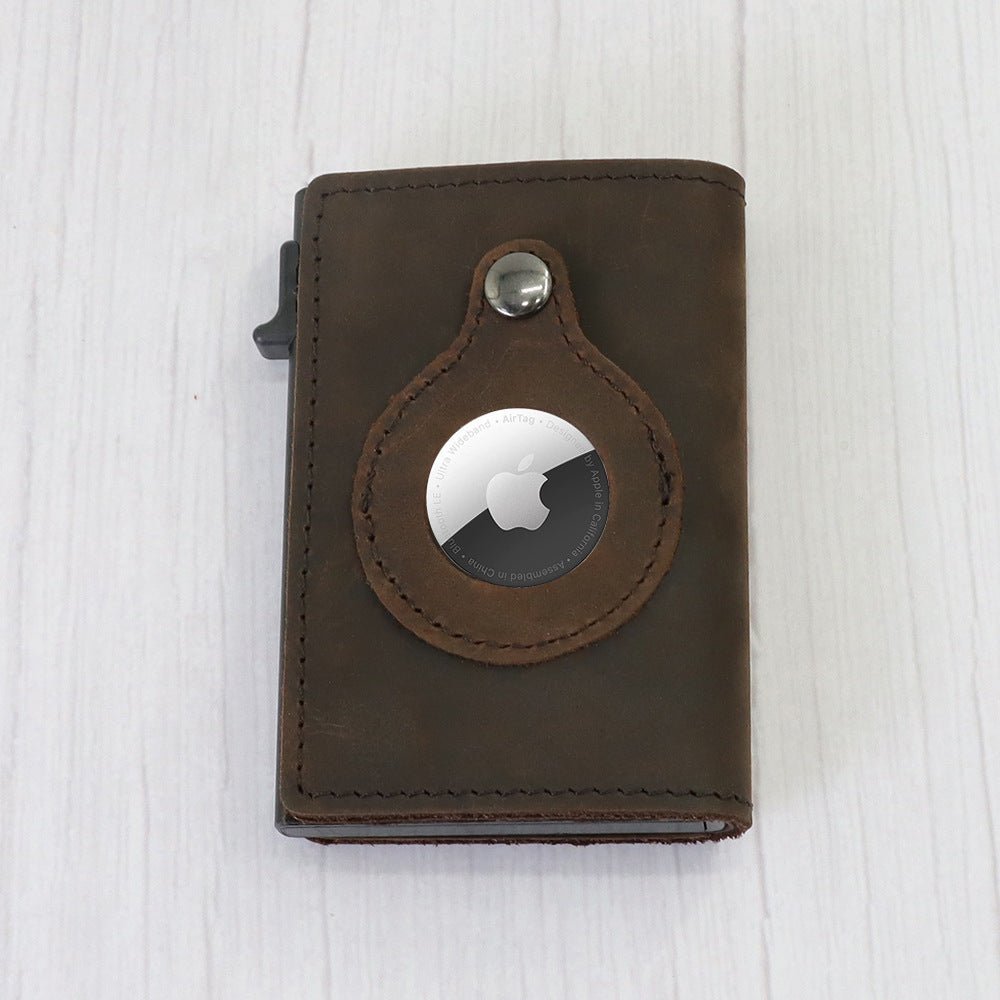 Minimalist Wallets For Men, Premium Genuine Leather Credit Card Holder For AirTag With Slim Wallet RFID Technology | Orazek UK Ltd
