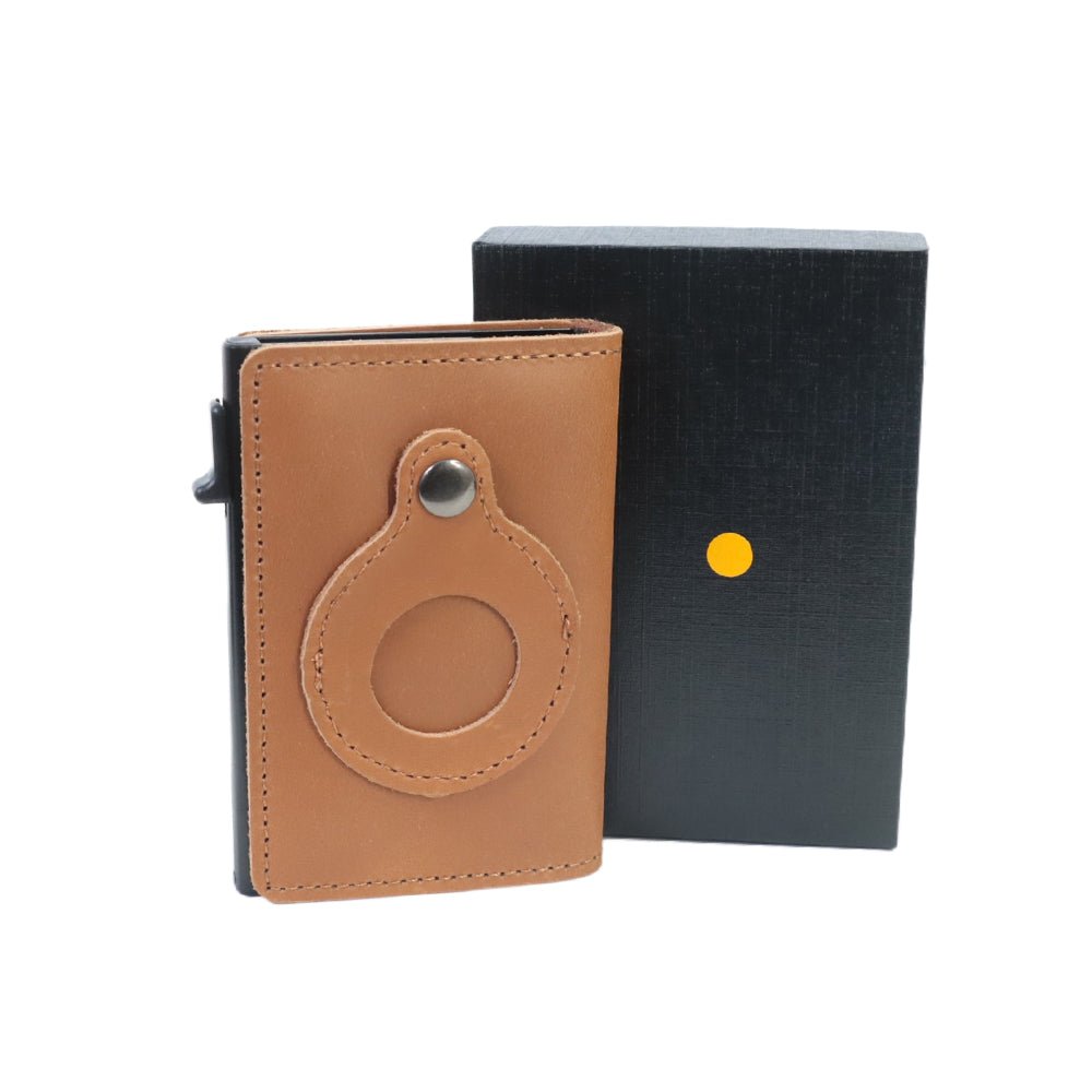 Minimalist Wallets For Men, Premium Genuine Leather Credit Card Holder For AirTag With Slim Wallet RFID Technology | Orazek UK Ltd