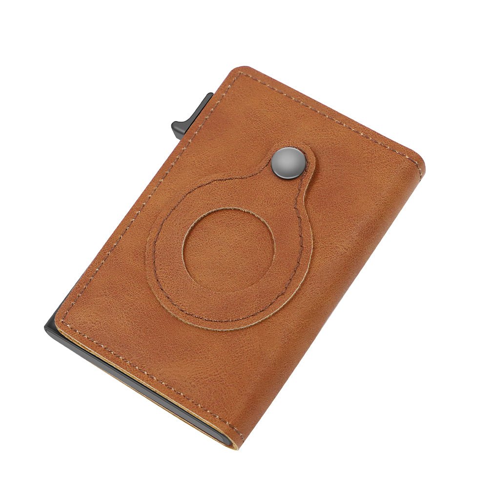 Minimalist Wallets For Men, Premium Genuine Leather Credit Card Holder For AirTag With Slim Wallet RFID Technology | Orazek UK Ltd