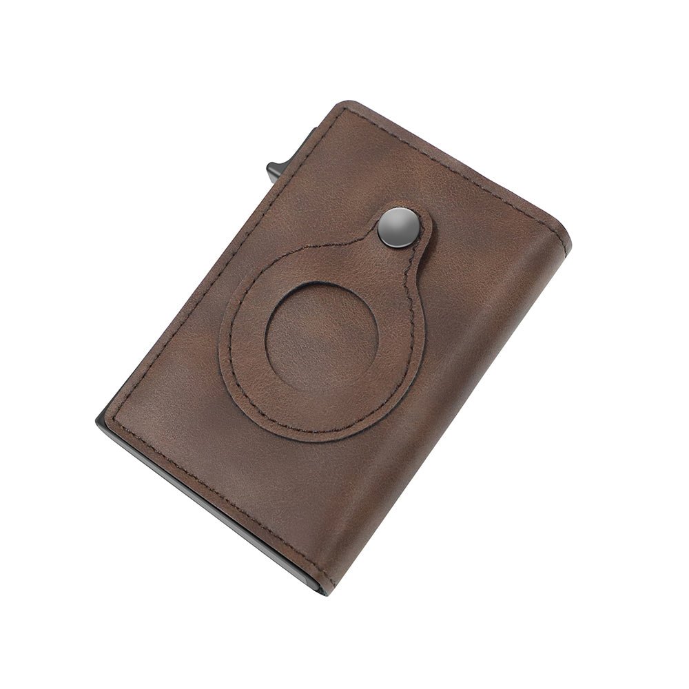 Minimalist Wallets For Men, Premium Genuine Leather Credit Card Holder For AirTag With Slim Wallet RFID Technology | Orazek UK Ltd