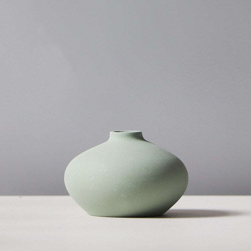 Morandi Decoration Vase Living Room Decoration Small Decoration Nordic Ceramic Home Bedroom Desktop Flower | Orazek UK Ltd