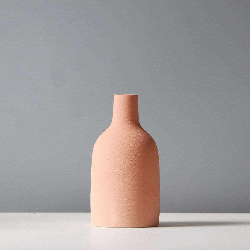 Morandi Decoration Vase Living Room Decoration Small Decoration Nordic Ceramic Home Bedroom Desktop Flower Orazek UK Ltd