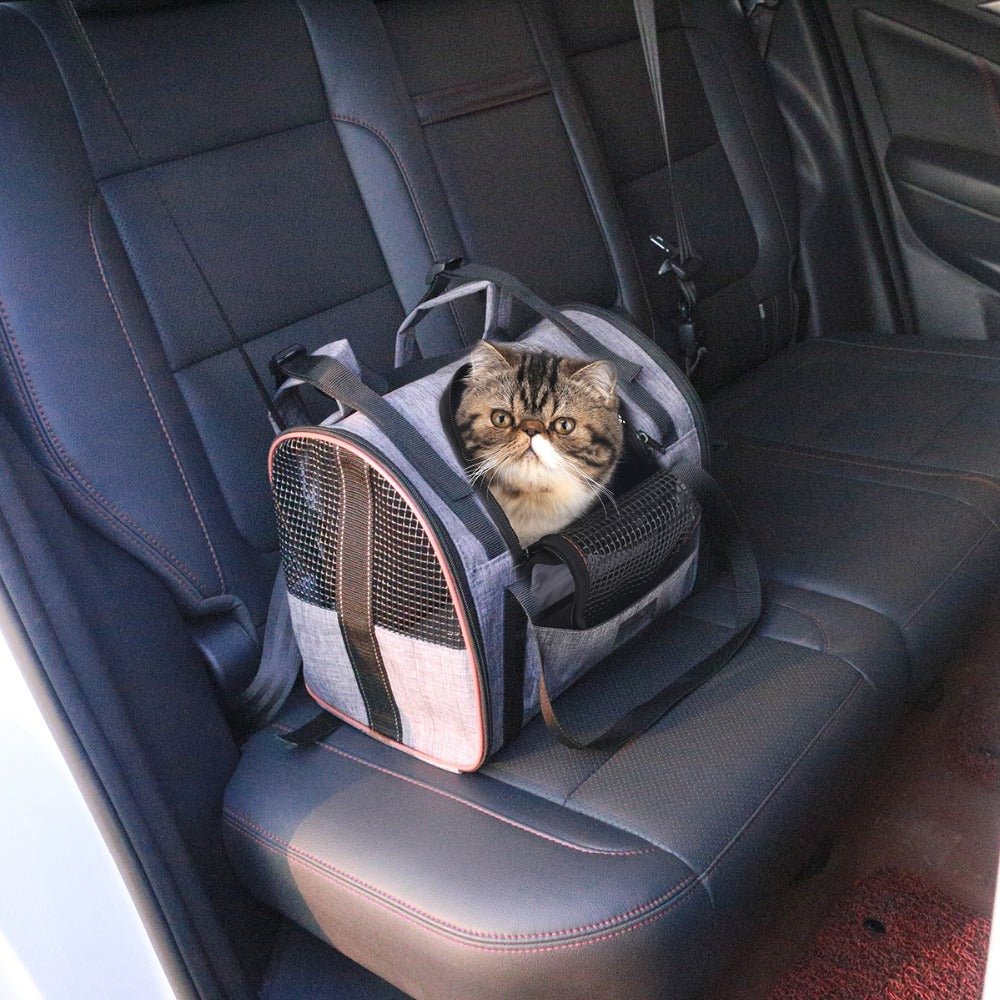 Multi-functional Folding Pet Puppy Dog Cat Car Seat Basket Pet Travel Carrier Bag | Orazek UK Ltd