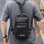 Multifunction Bags For Men Nylon Backpack Crossbody Shoulder Bag With USB Charging Port Chest Bags Pack | Orazek UK Ltd