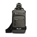 Multifunction Bags For Men Nylon Backpack Crossbody Shoulder Bag With USB Charging Port Chest Bags Pack | Orazek UK Ltd