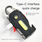 Multifunctional Charging Emergency Light Convenient Keychain Work Light COB High Brightness Maintenance Light Outdoor Camping LED Light Orazek UK Ltd