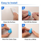 Multifunctional Clip Holder Thumb Hooks Wire Organizer Wall Hooks Hanger Strong Wall Storage Holder For Kitchen Bathroom | Orazek UK Ltd