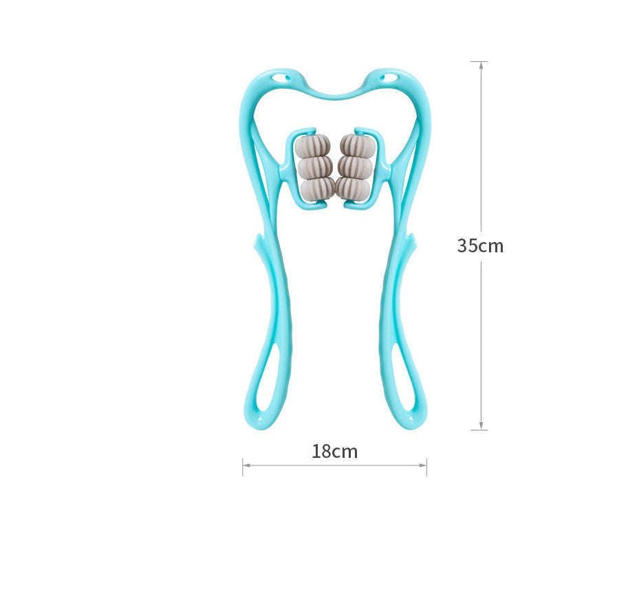 Multifunctional Manual Six-wheel Neck Massager Massage Relieve Roller Massage Tool | Orazek UK Ltd