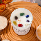 Natural Crystal Stone Aromatherapy Candle Soy Wax Smokeless Candles Gift Box Christmas Hand Gift Orazek UK Ltd