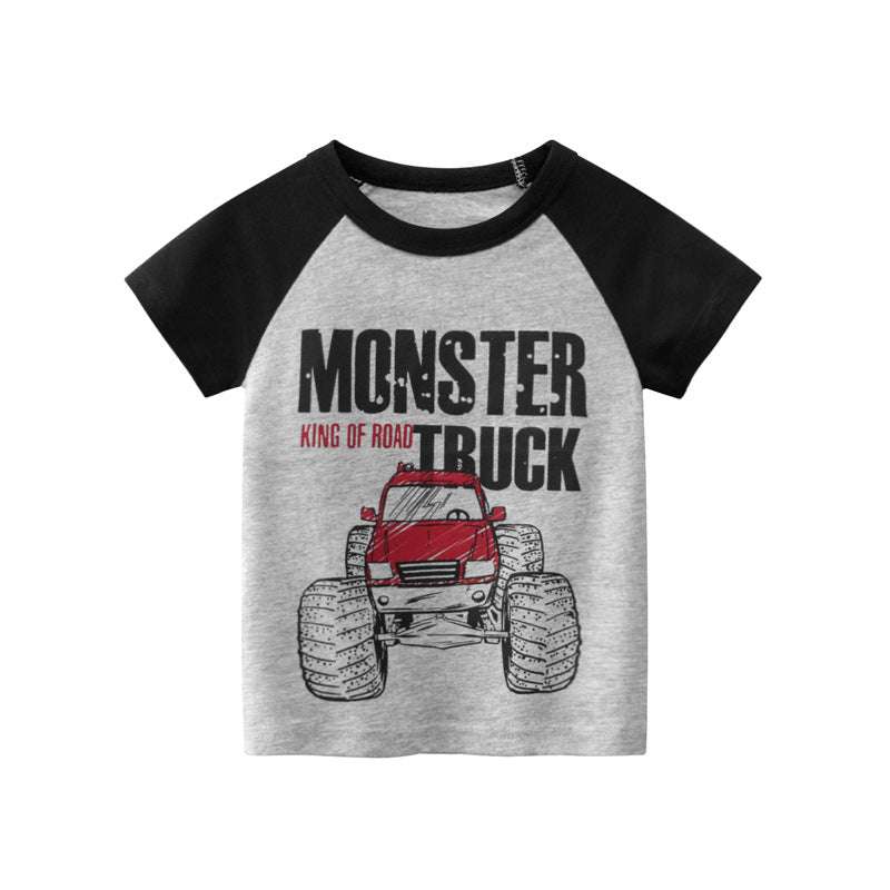 New Boys' Short Sleeve Tops Wholesale Korean T-shirt Kids Clothes Orazek UK Ltd
