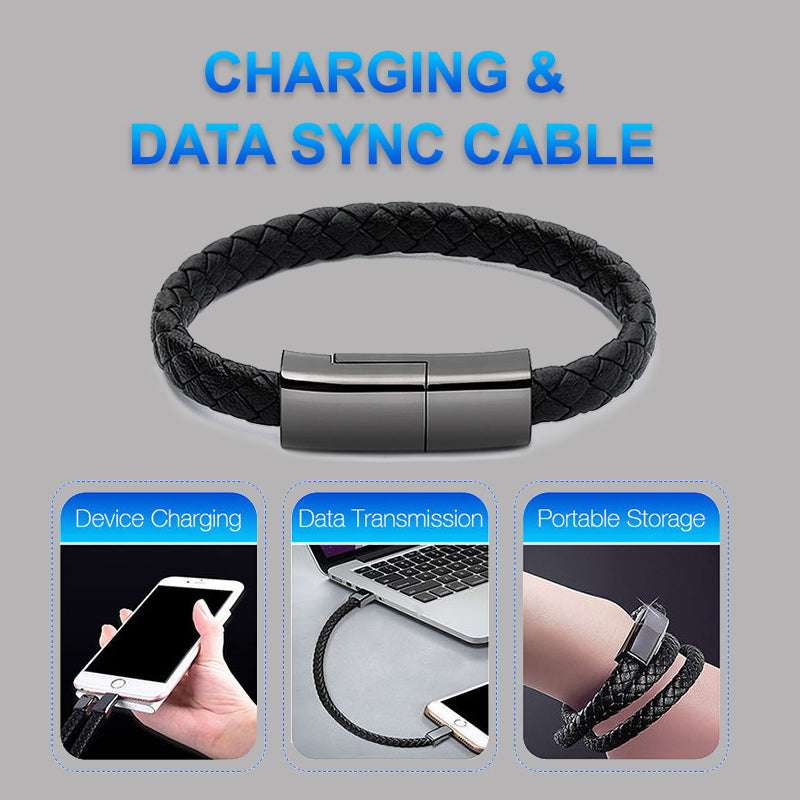 New Bracelet Charger USB Charging Cable Data Charging Cord For IPhone14 13 Max USB C Cable For Phone Micro Cable Orazek UK Ltd
